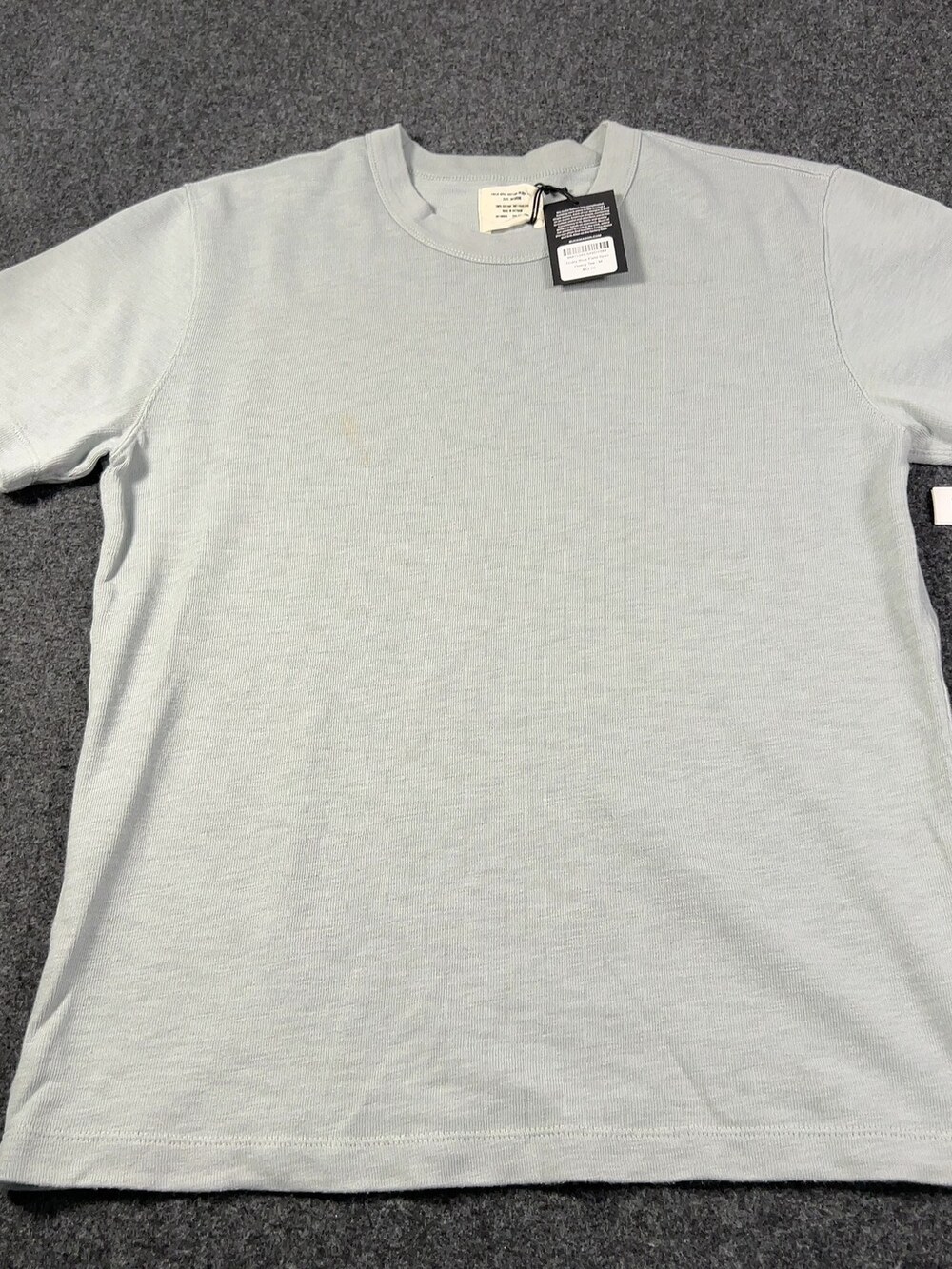 Buck Mason Field-Spec Cotton Heavy Tee Dusty Blue Mens Medium NWI Msrp62 [MC13]